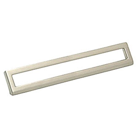 Gan Eden Bent Rectangular Pull - Polished Satin Nickel GA3240049